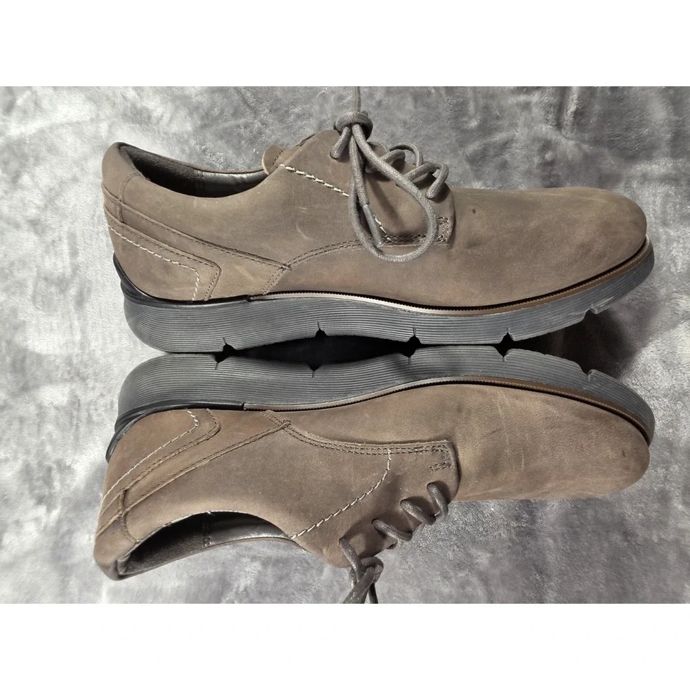 SKECHERS AUGUSTINO CARANO Brown Leather Oxford Shoes, Men's Size 9‎